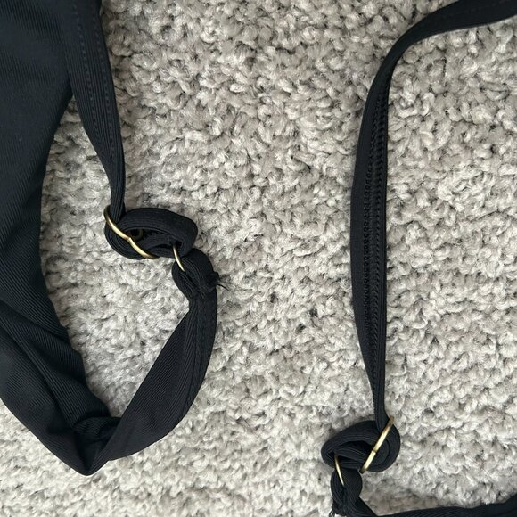 Jets Australia Women's Black Solid Strap Bikini Top Swimwear Size 6 - Picture 8 of 8